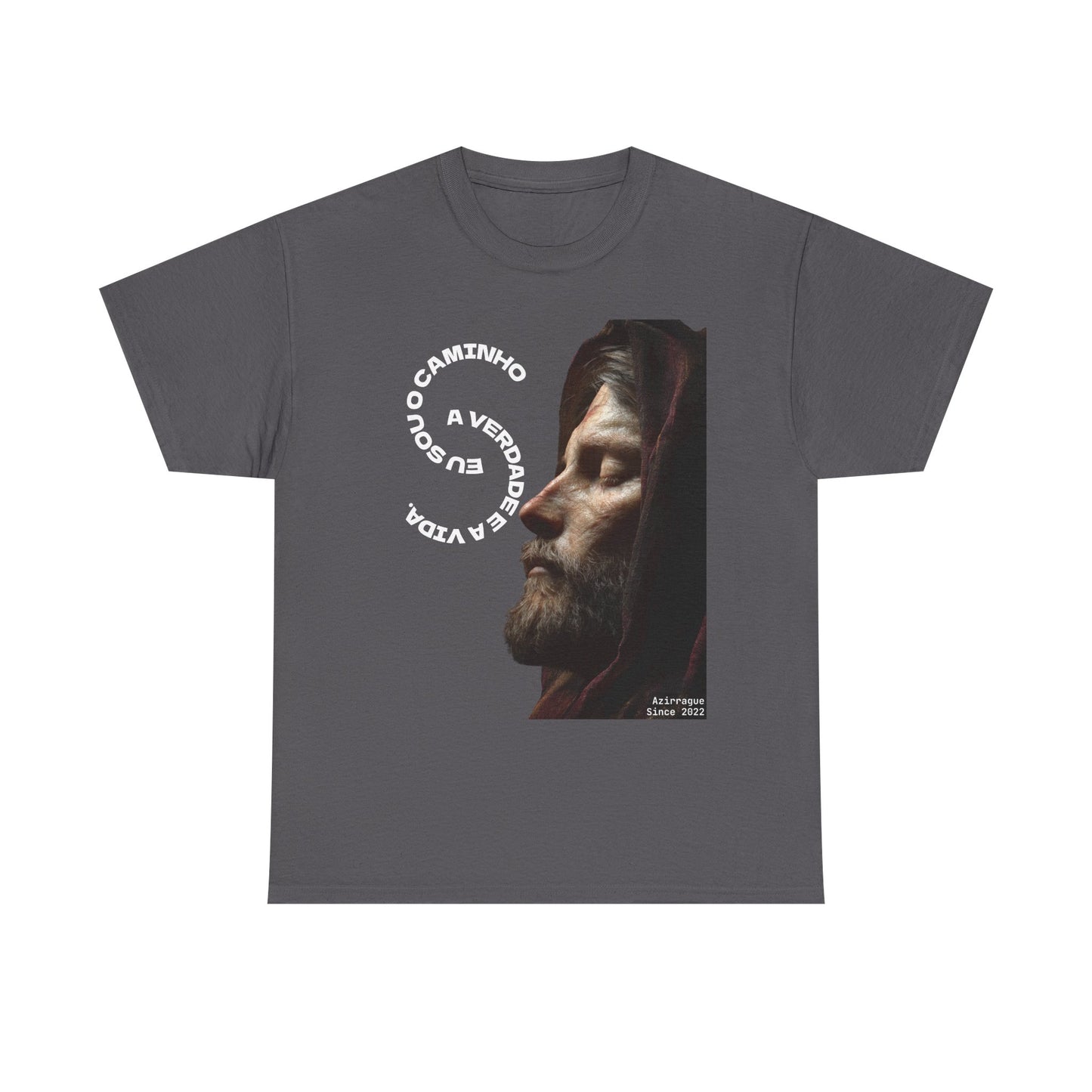 Camiseta “Eu Sou o Caminho” — Algodão 100% Médio