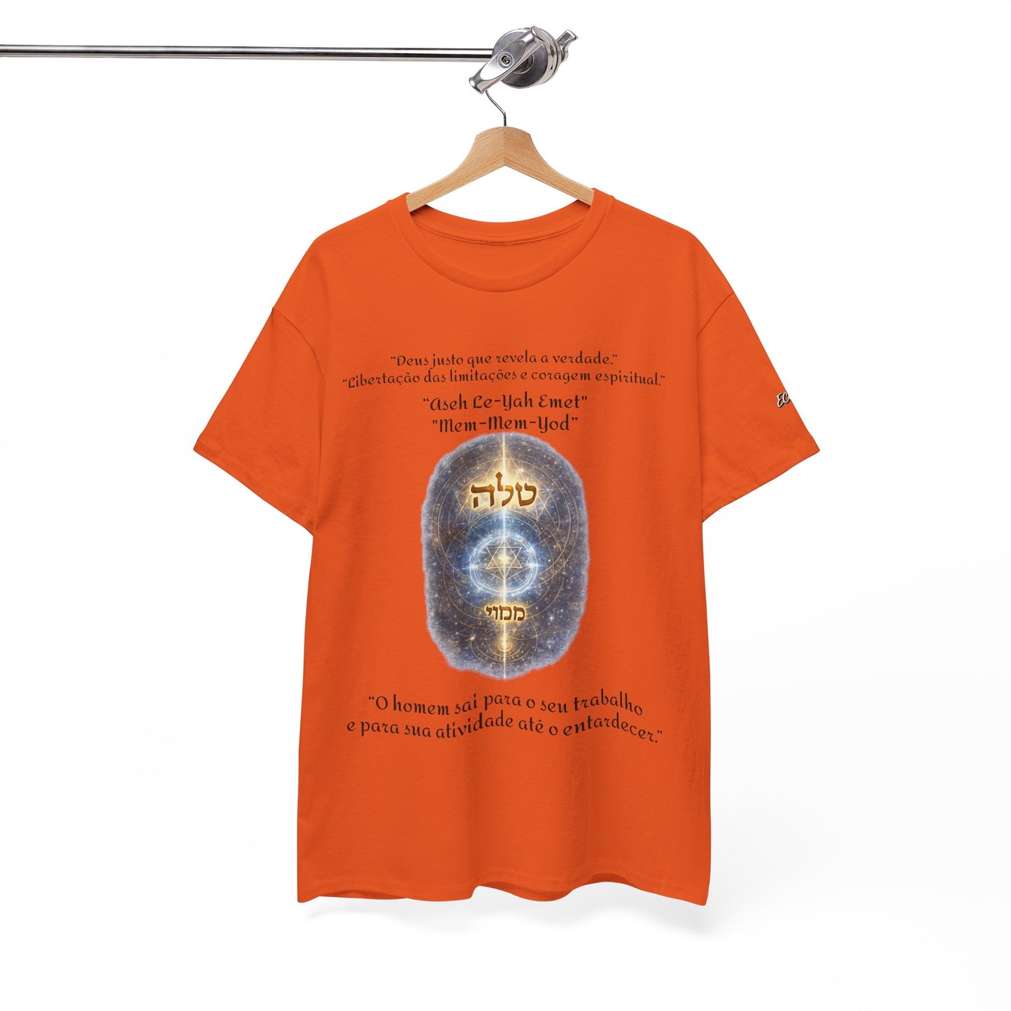 Camiseta Cabalística Asaliah & Imamiah – Símbolos Místicos e Energia Espiritual