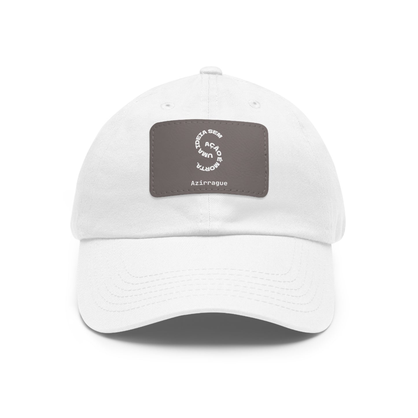 Boné Dad Hat com patch em couro | Ideia em Ação Azirrague