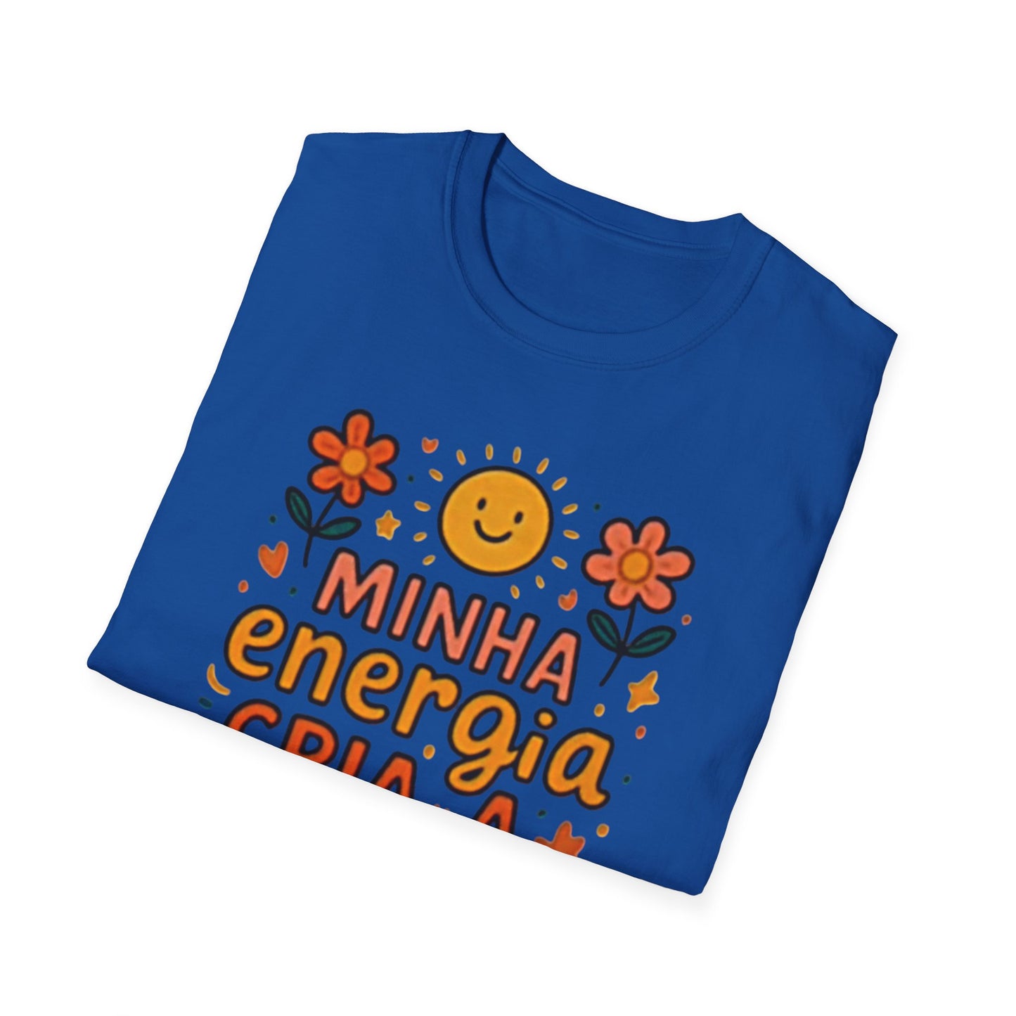 Camiseta Minha Energia Cria — Algodão Ring-Spun 153g