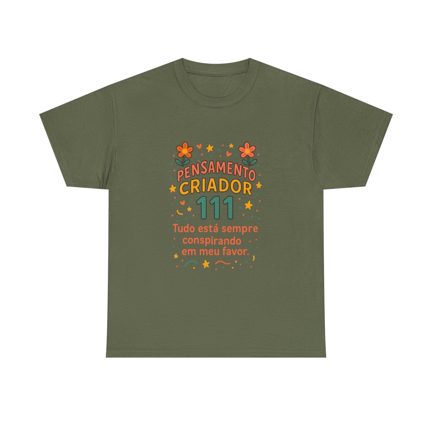 Camiseta 111 Pensamento Criador — Algodão 180g
