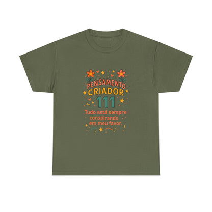 Camiseta 111 Pensamento Criador — Algodão 180g