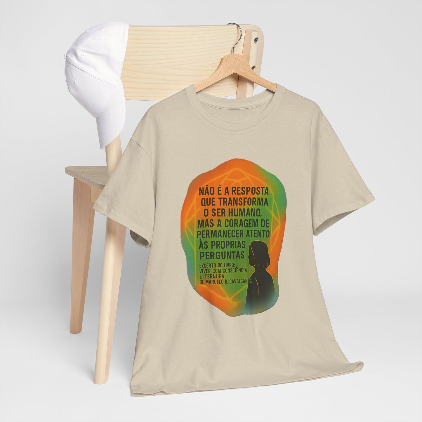 Inspirational Portuguese Quote T-Shirt — 'Coragem de Permanecer Atento'