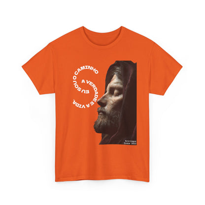 Camiseta “Eu Sou o Caminho” — Algodão 100% Médio