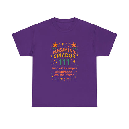 Camiseta 111 Pensamento Criador — Algodão 180g