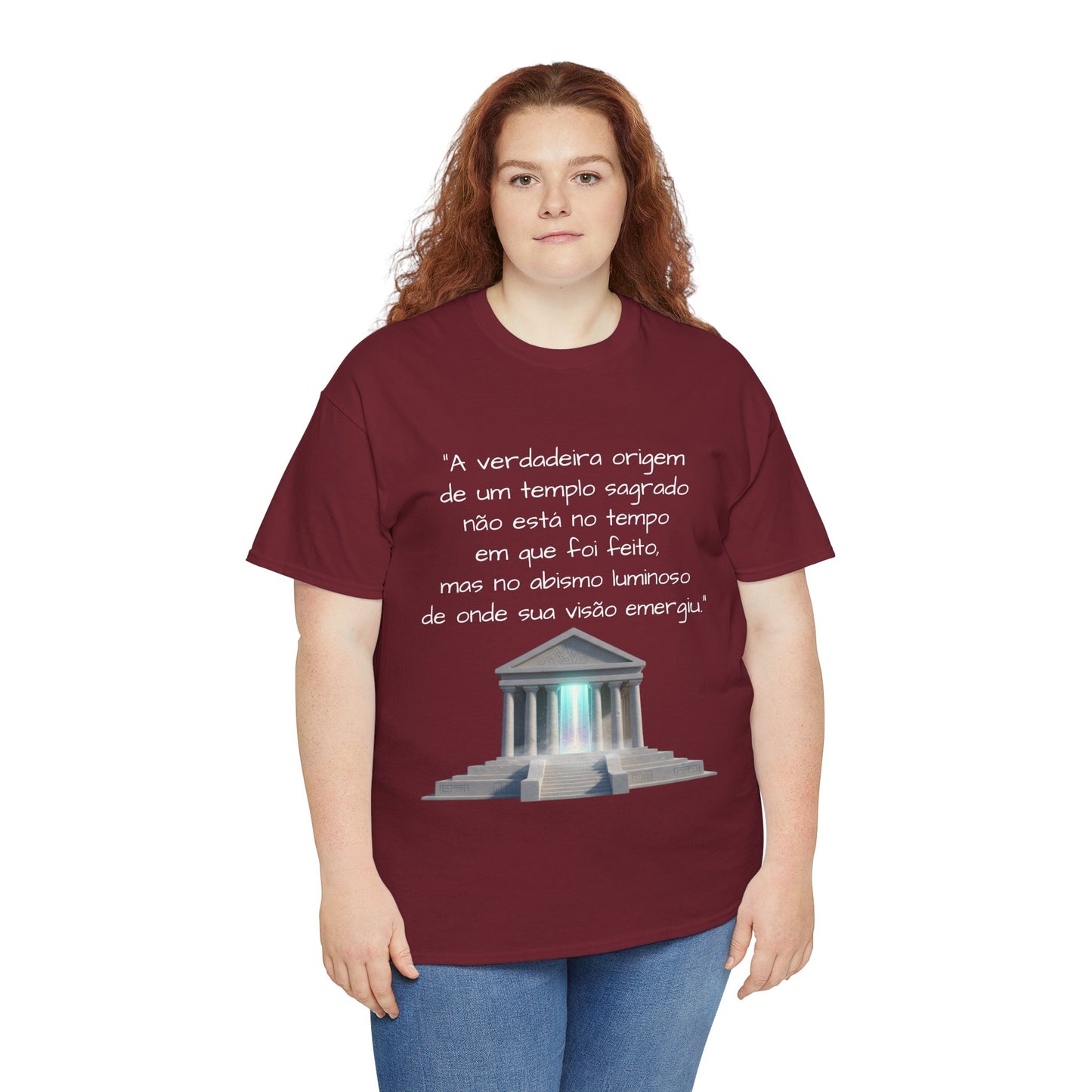 Camiseta Templo Sereno — Algodão 100% Médio