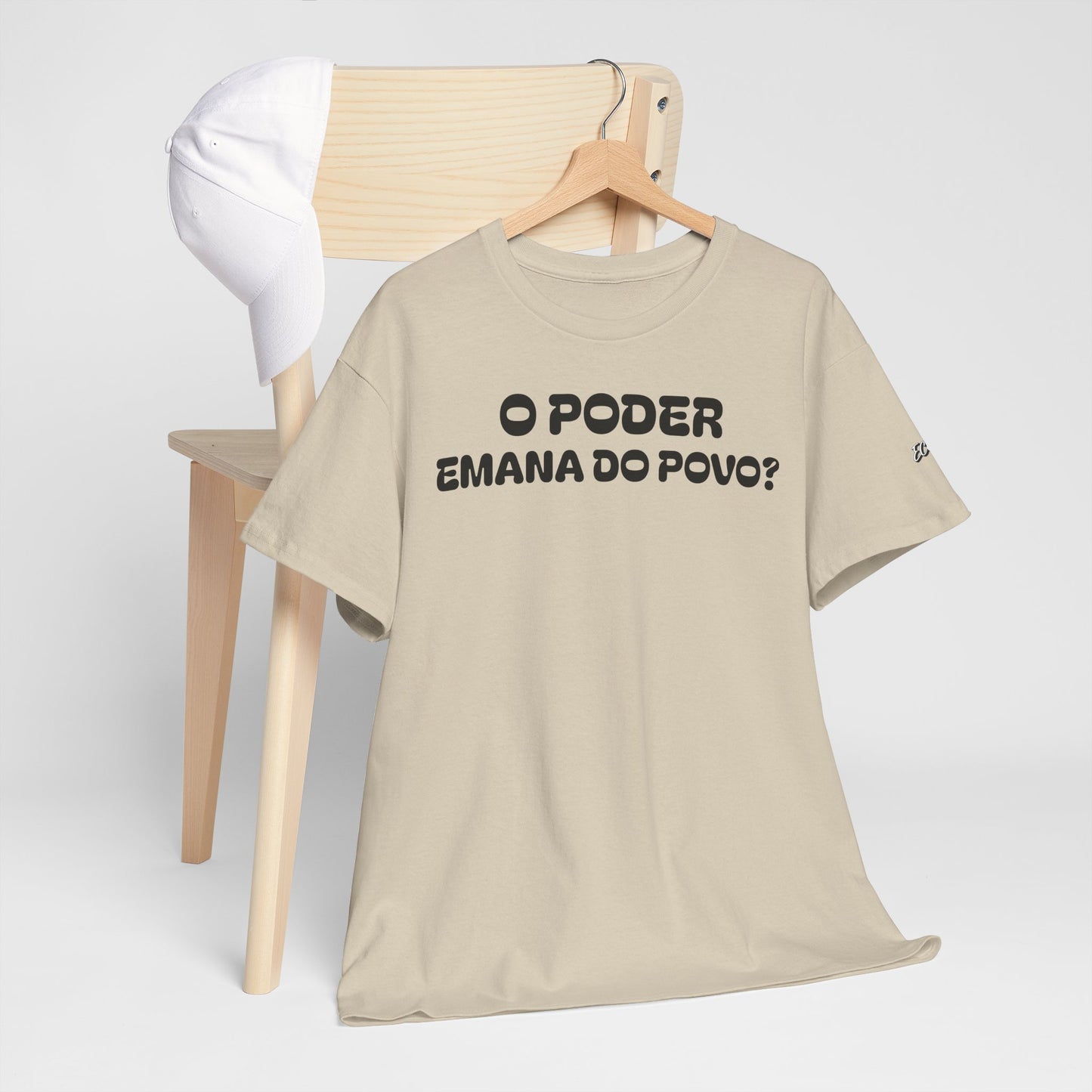 Camiseta “O Poder Emana do Povo” – Reflexão Sociológica sobre Poder e Sociedade