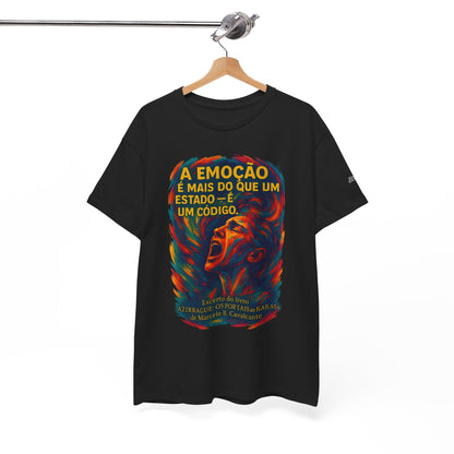 Camiseta Frase de Azirrague – Trecho de Marcelo B. Cavalcante | Algodão Gildan 5000