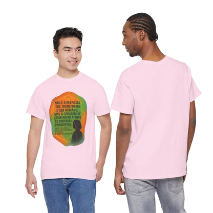 Inspirational Portuguese Quote T-Shirt — 'Coragem de Permanecer Atento'