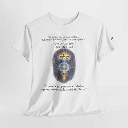 Camiseta Cabalística Asaliah & Imamiah – Símbolos Místicos e Energia Espiritual