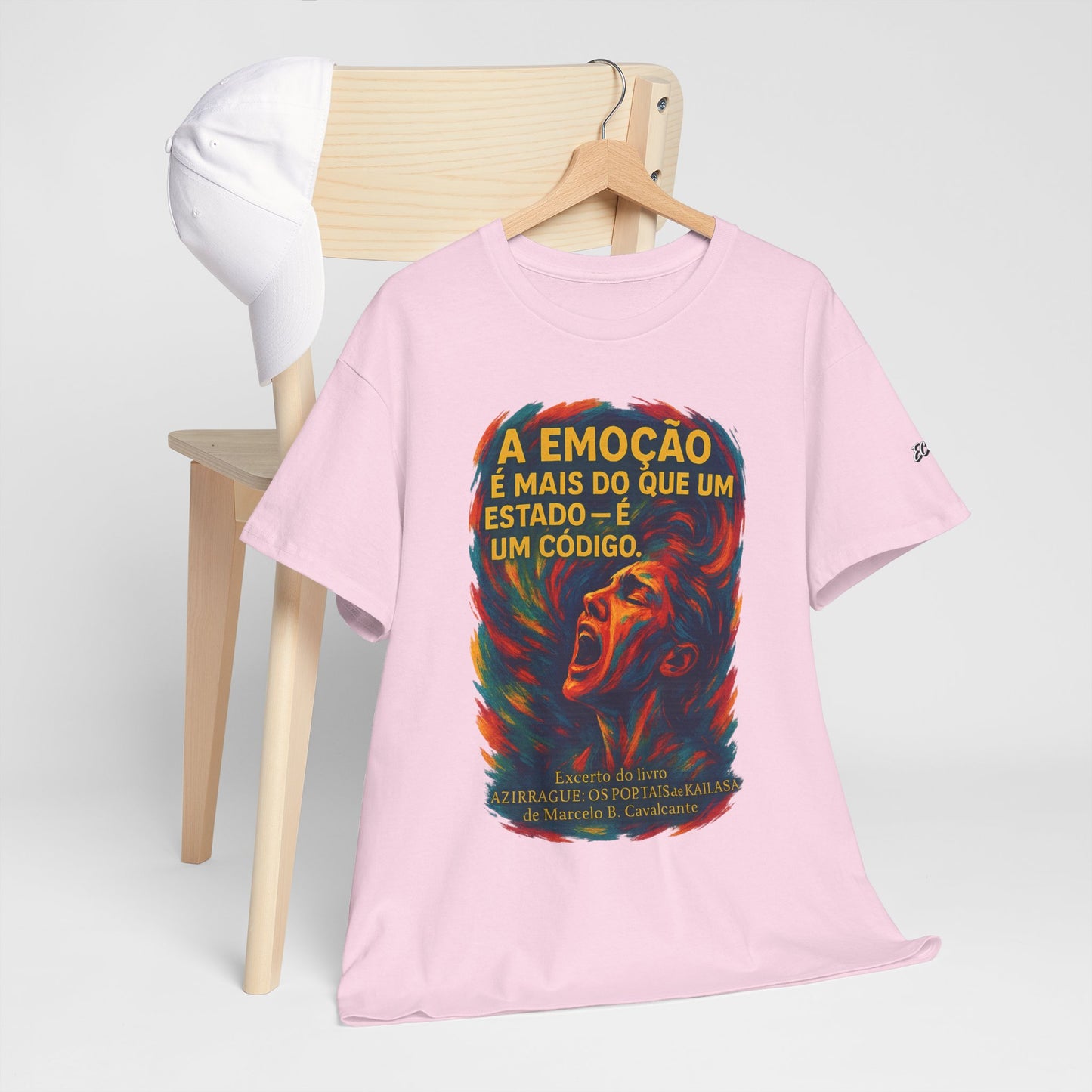 Camiseta Frase de Azirrague – Trecho de Marcelo B. Cavalcante | Algodão Gildan 5000