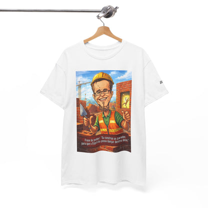 Camiseta Azimur com Frase de poder "Eu construo as paredes para que o Espírito possa dançar dentro delas."
 – Algodão Premium