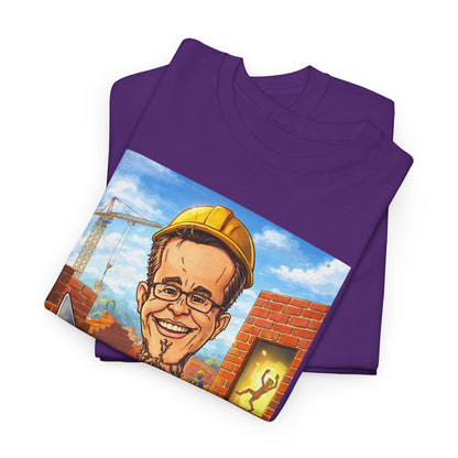 Camiseta Azimur com Frase de poder "Eu construo as paredes para que o Espírito possa dançar dentro delas."
 – Algodão Premium