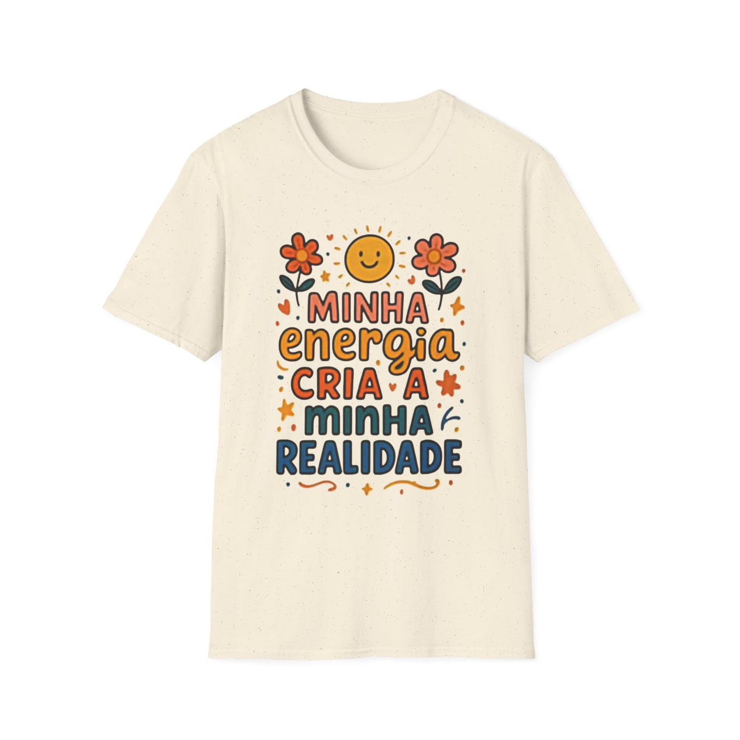 Camiseta Minha Energia Cria — Algodão Ring-Spun 153g