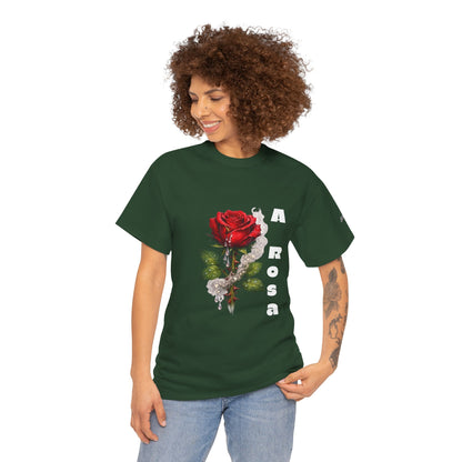 Camiseta Poema Azirrague — Rosa, Espinho e Amor