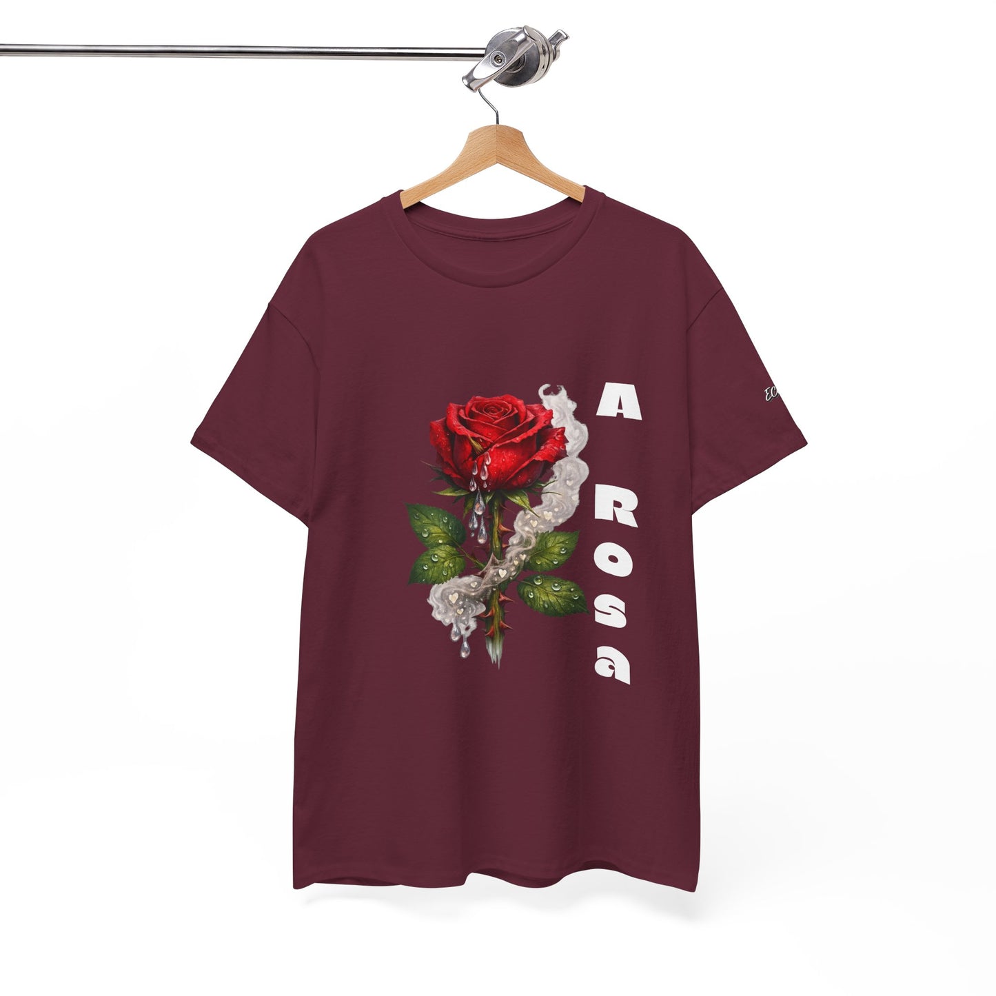 Camiseta Poema Azirrague — Rosa, Espinho e Amor