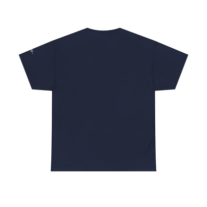 Camiseta inspiradora com citações portuguesas — "Pense, crie, mova-se..."