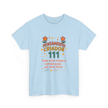 Camiseta 111 Pensamento Criador — Algodão 180g