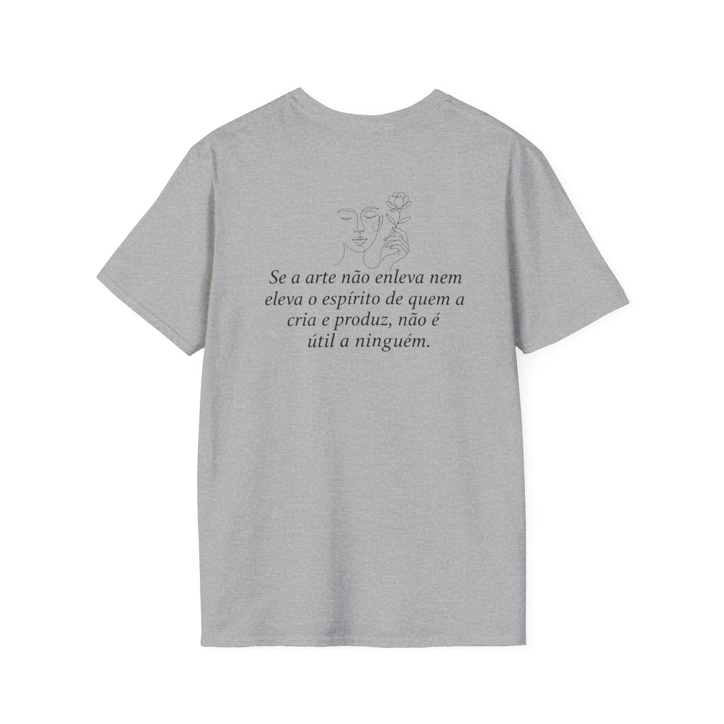 Camiseta "Arte que eleva e enleva o espírito" | Azirrague