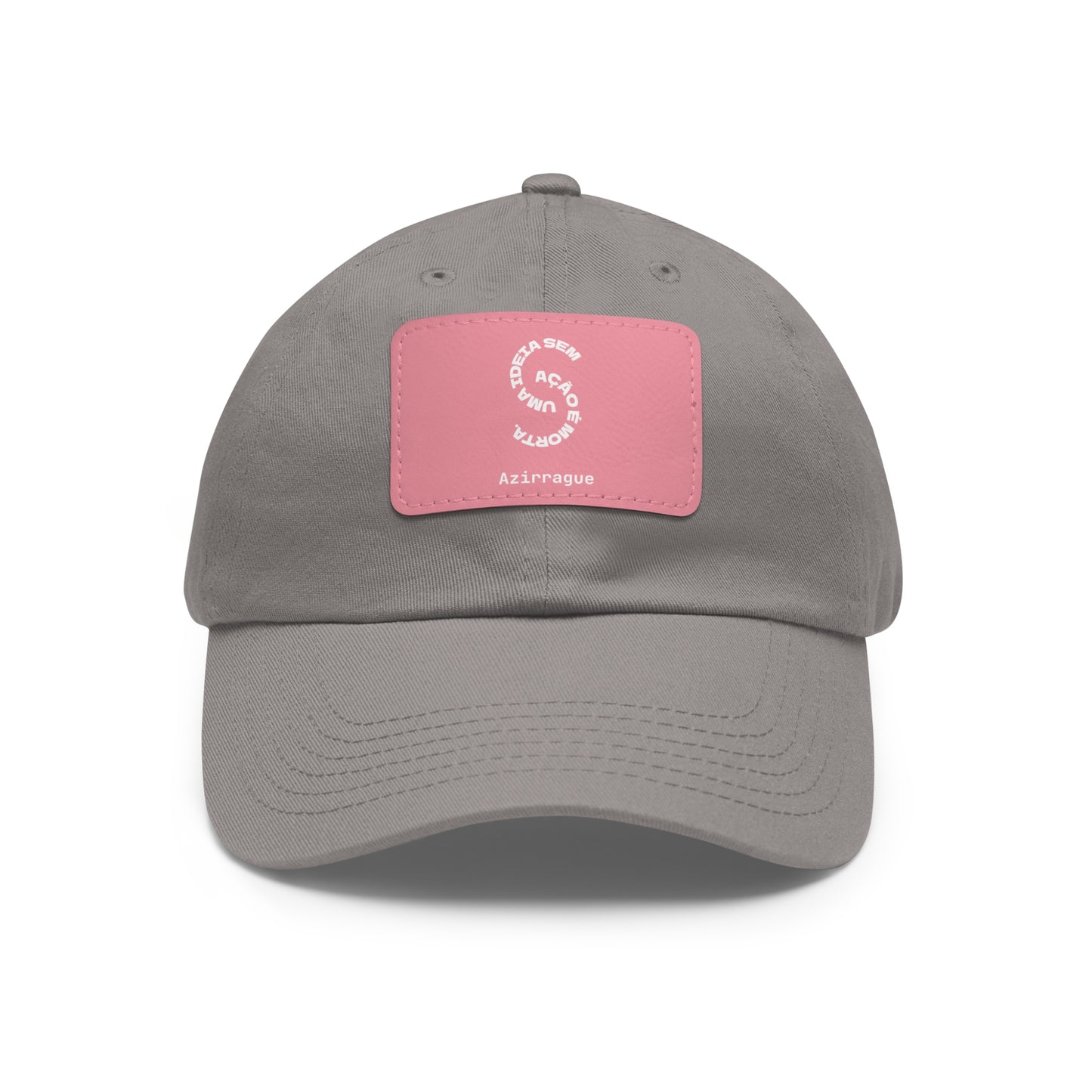 Boné Dad Hat com patch em couro | Ideia em Ação Azirrague