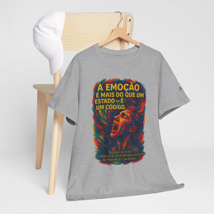 Camiseta Frase de Azirrague – Trecho de Marcelo B. Cavalcante | Algodão Gildan 5000