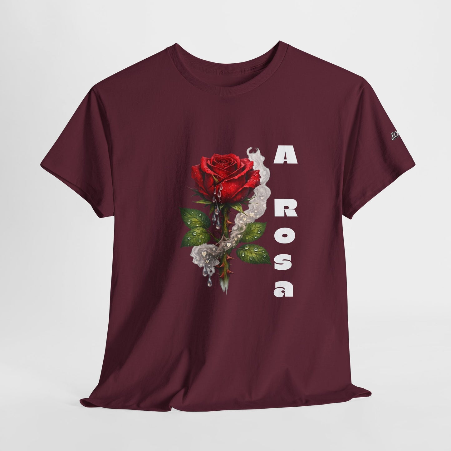Camiseta Poema Azirrague — Rosa, Espinho e Amor