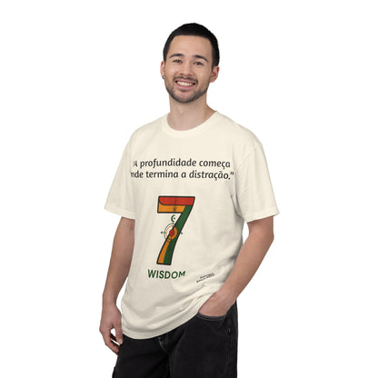 Camiseta A Profundidade Começa — Presença Consciente | Comfort Colors® 1717