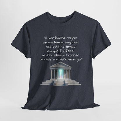 Camiseta Templo Sereno — Algodão 100% Médio