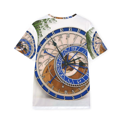 Camisa Esportiva Time Flow — Jersey Esportiva com Estampa Relógio Minimalista