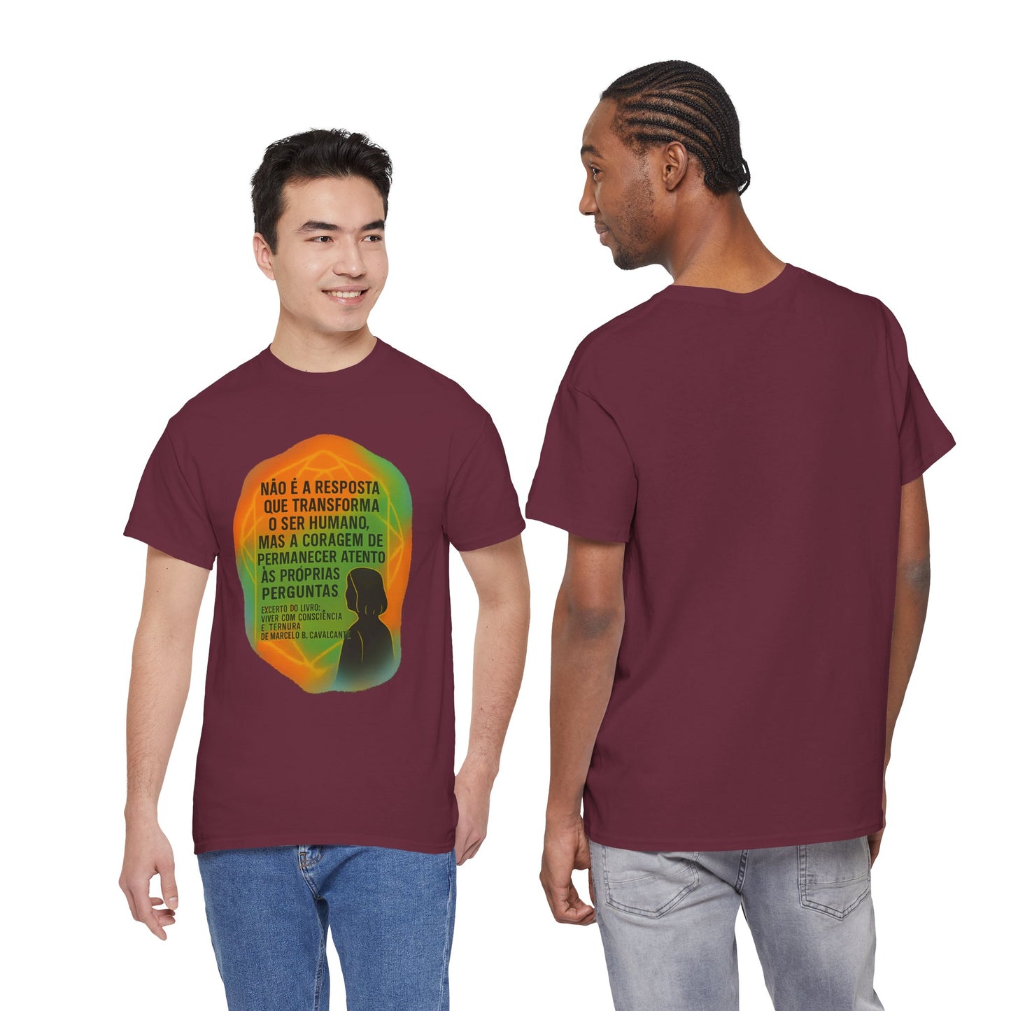 Inspirational Portuguese Quote T-Shirt — 'Coragem de Permanecer Atento'