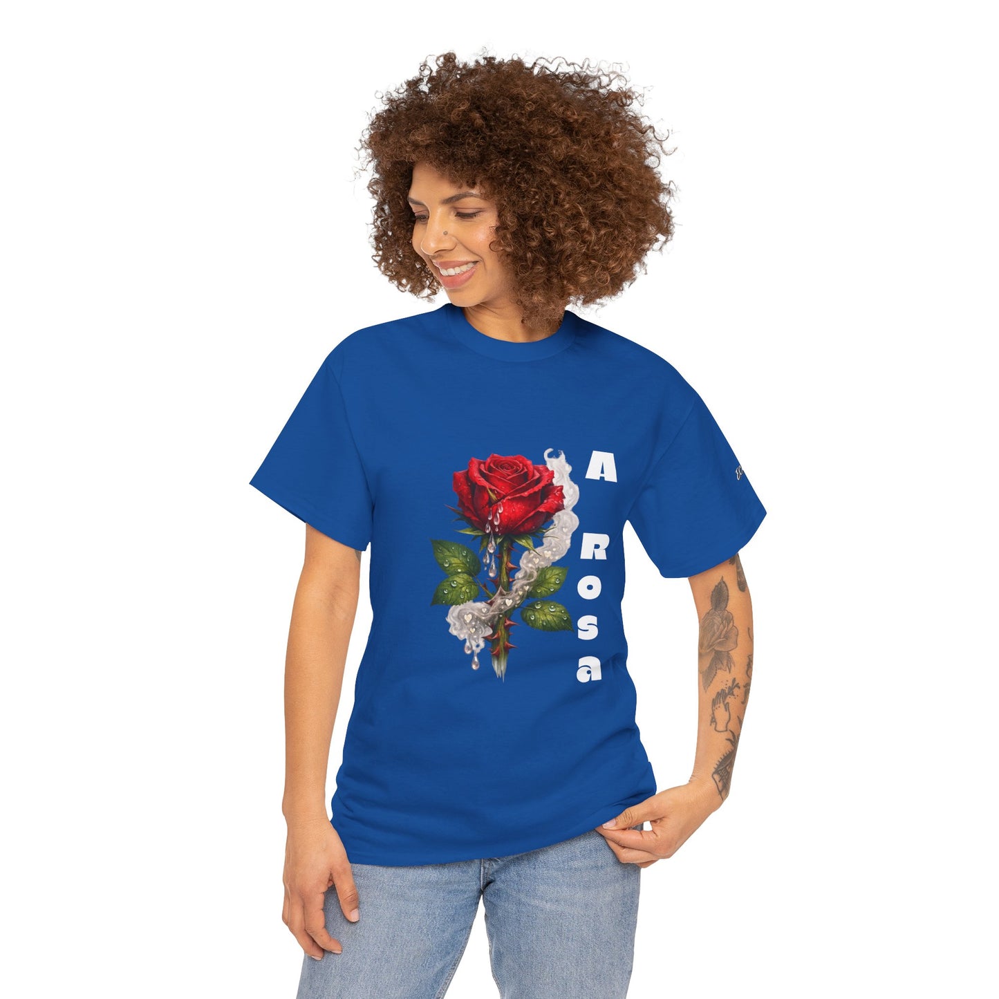 Camiseta Poema Azirrague — Rosa, Espinho e Amor