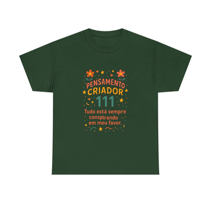 Camiseta 111 Pensamento Criador — Algodão 180g