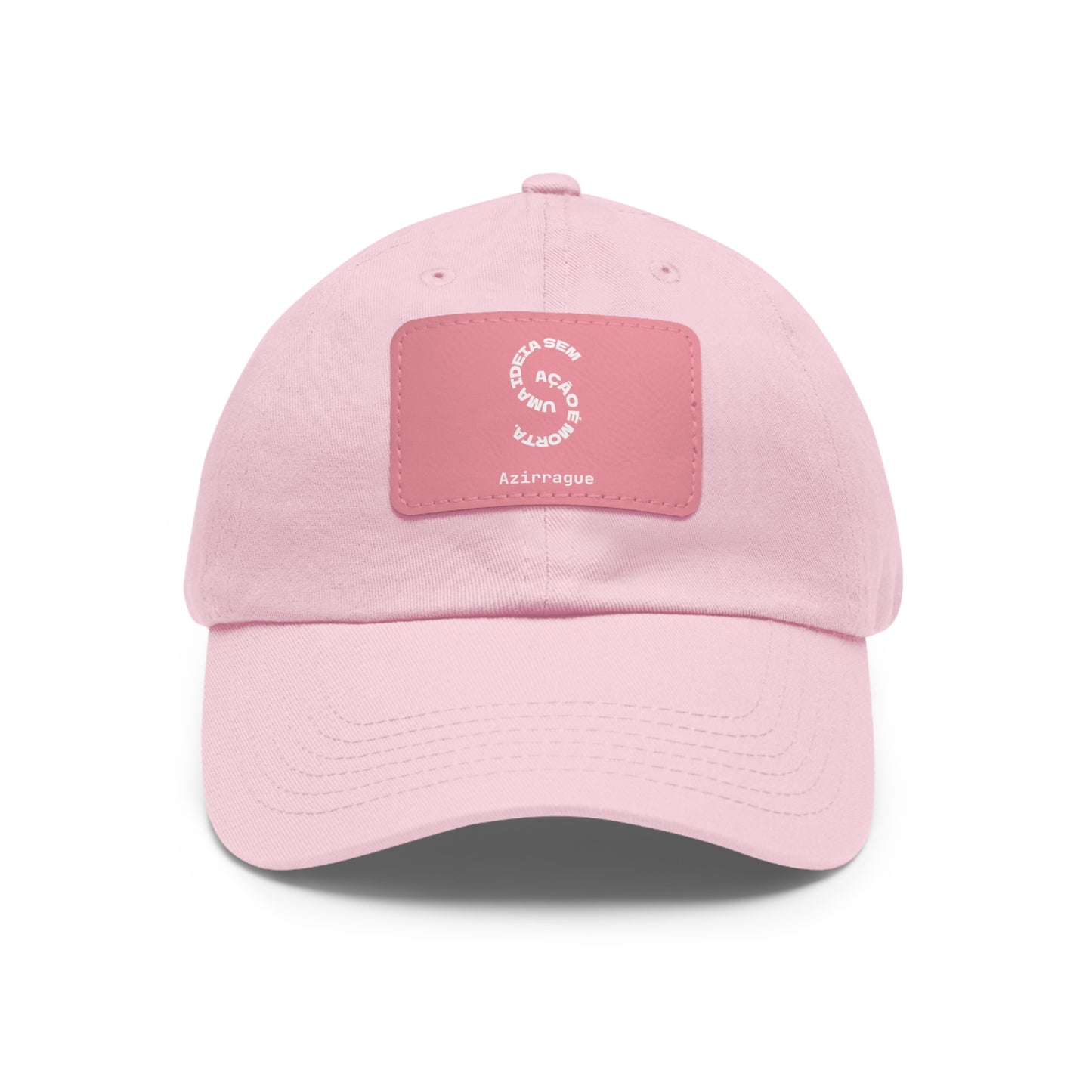 Boné Dad Hat com patch em couro | Ideia em Ação Azirrague