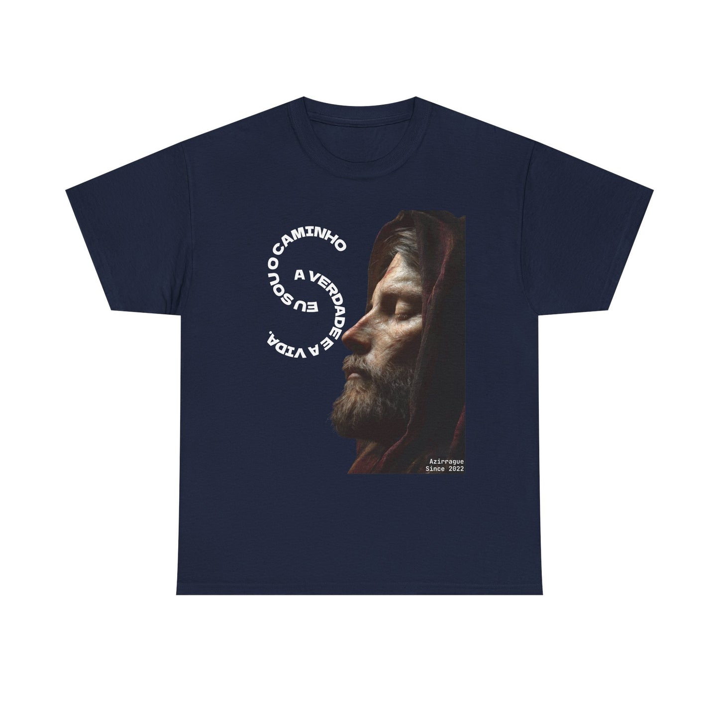 Camiseta “Eu Sou o Caminho” — Algodão 100% Médio