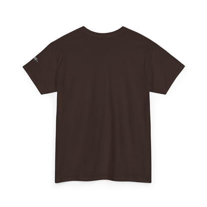 Camiseta inspiradora com citações portuguesas — "Pense, crie, mova-se..."