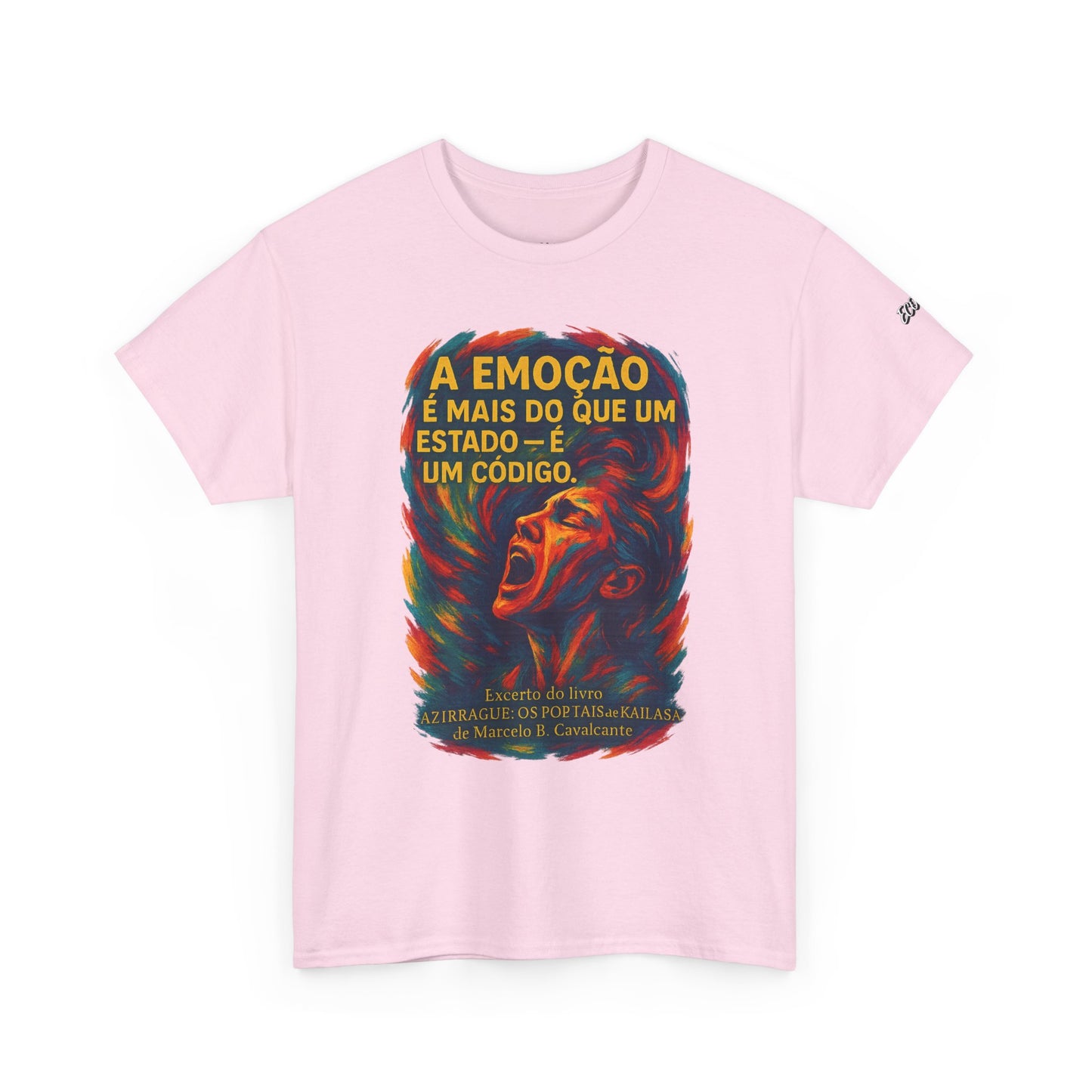 Camiseta Frase de Azirrague – Trecho de Marcelo B. Cavalcante | Algodão Gildan 5000