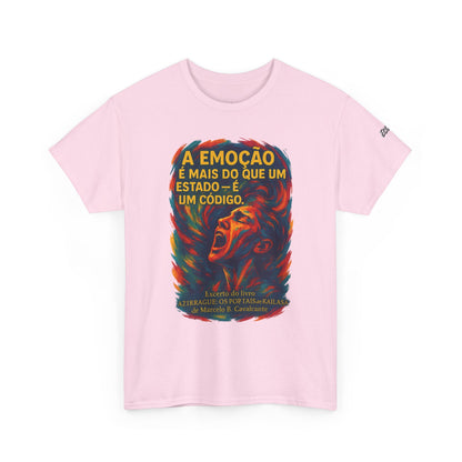 Camiseta Frase de Azirrague – Trecho de Marcelo B. Cavalcante | Algodão Gildan 5000