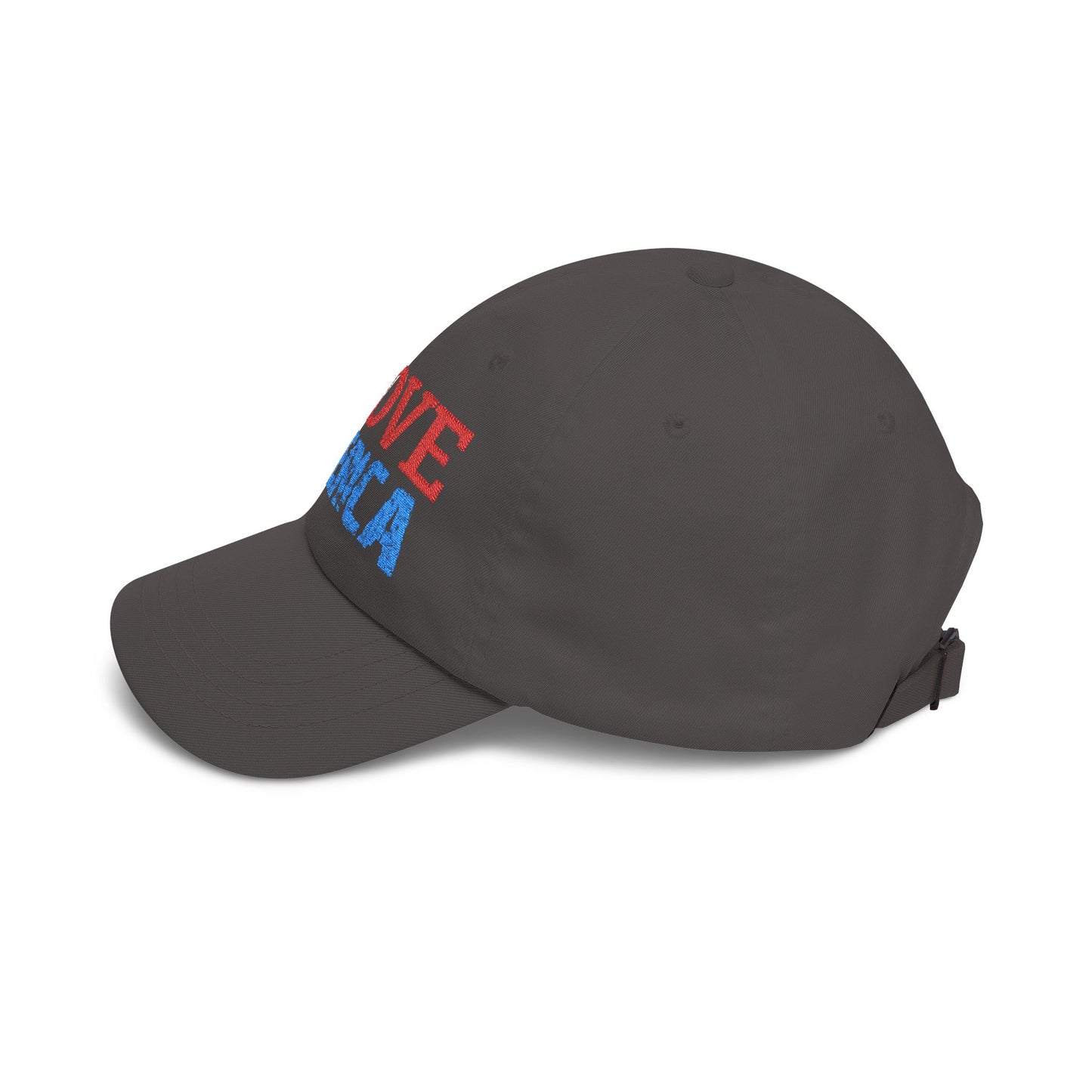 Boné Dad Hat Bordado Love 'Merica | Algodão Premium Ajustável