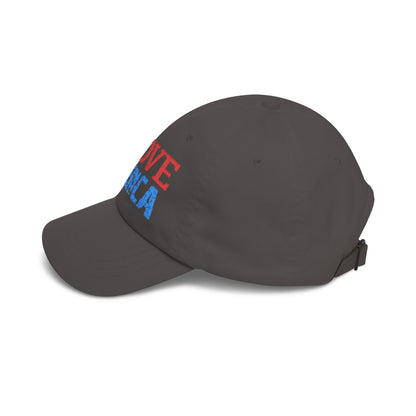 Boné Dad Hat Bordado Love 'Merica | Algodão Premium Ajustável
