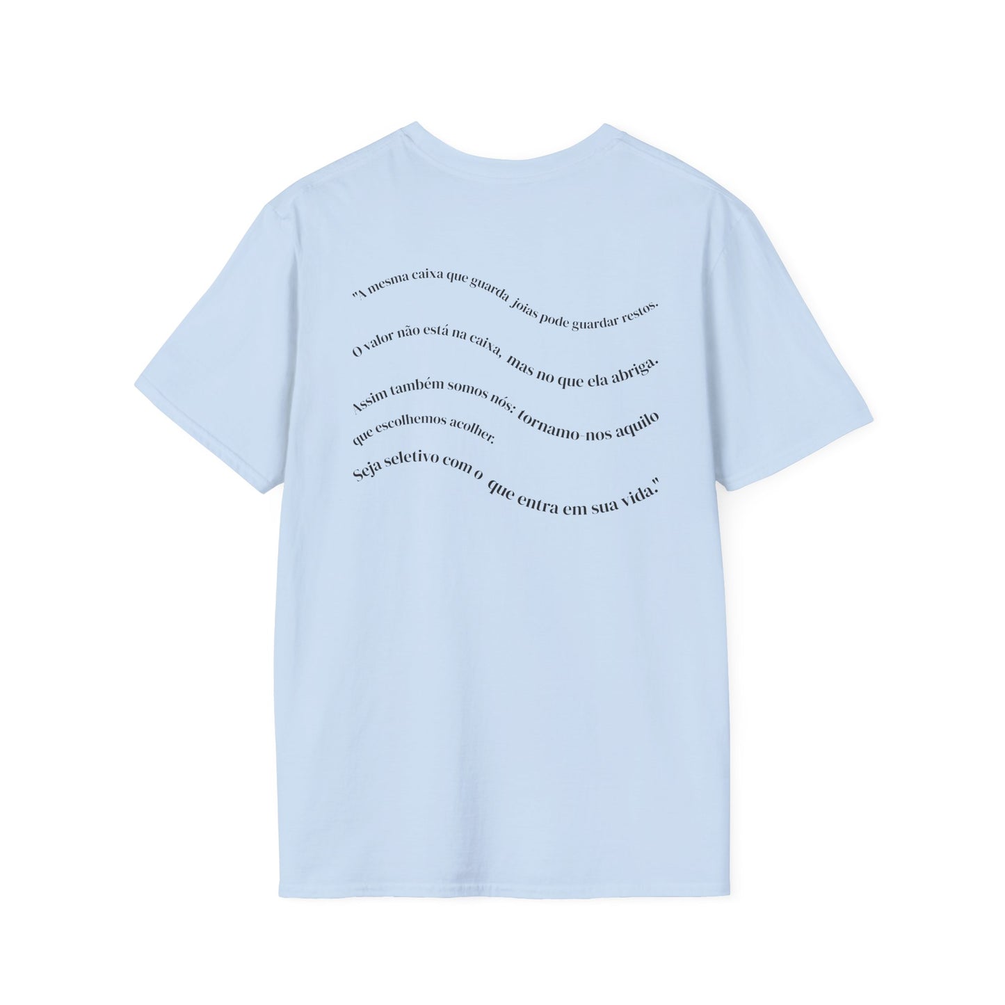 Camiseta Minimalista Seja Seletivo | T-Shirt Frase Reflexiva Azirrague