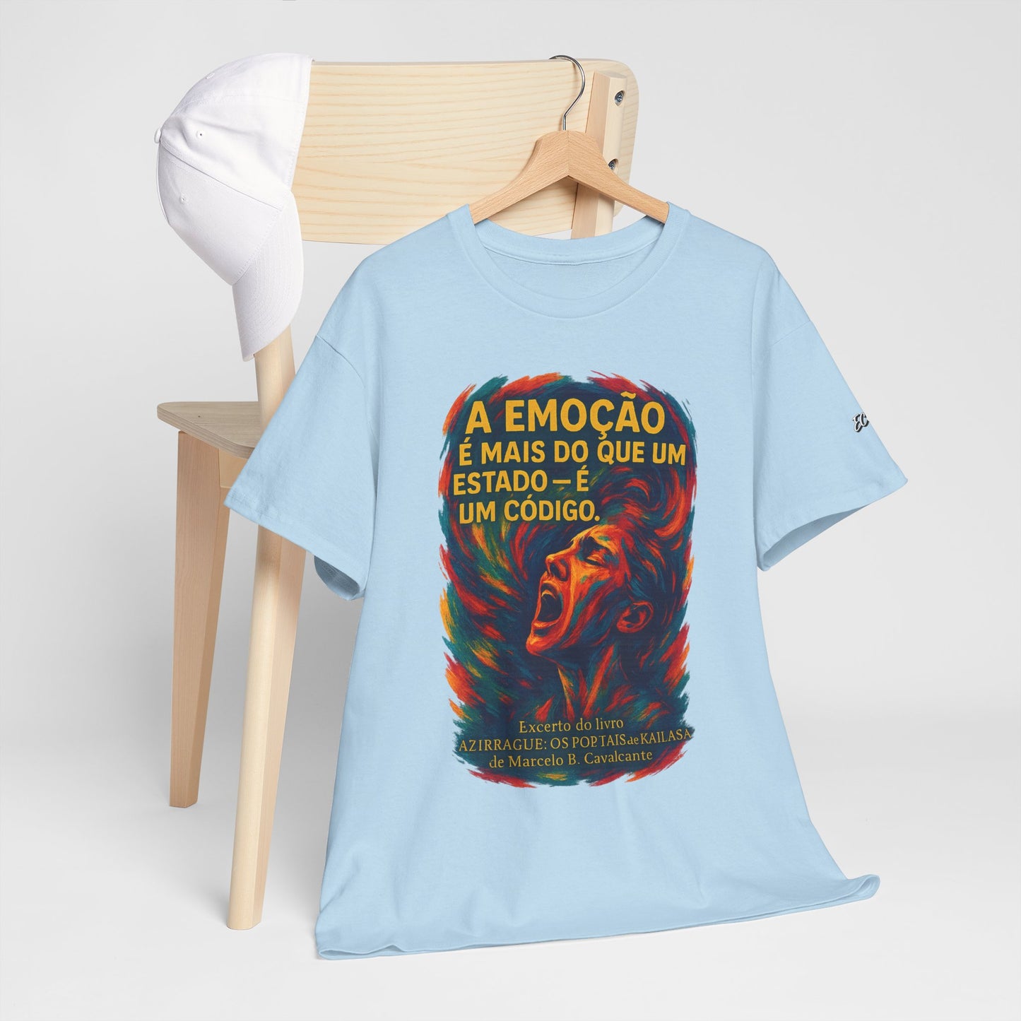 Camiseta Frase de Azirrague – Trecho de Marcelo B. Cavalcante | Algodão Gildan 5000