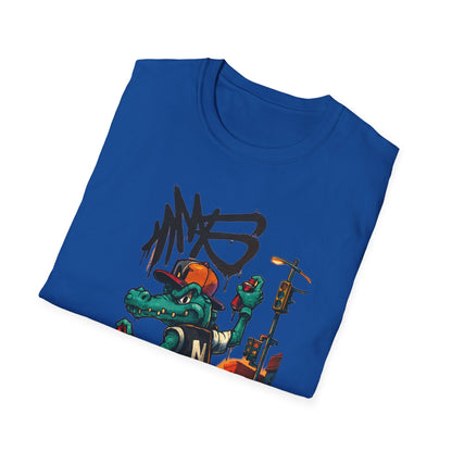 Camiseta Crocodilo Urbano Street Art – Algodão Ring Spun Leve