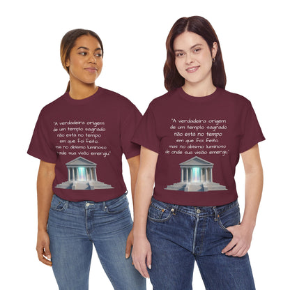 Camiseta Templo Sereno — Algodão 100% Médio