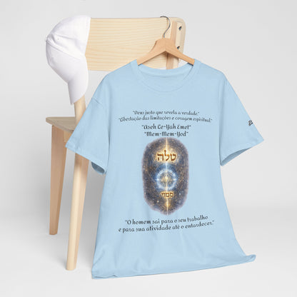 Camiseta Cabalística Asaliah & Imamiah – Símbolos Místicos e Energia Espiritual