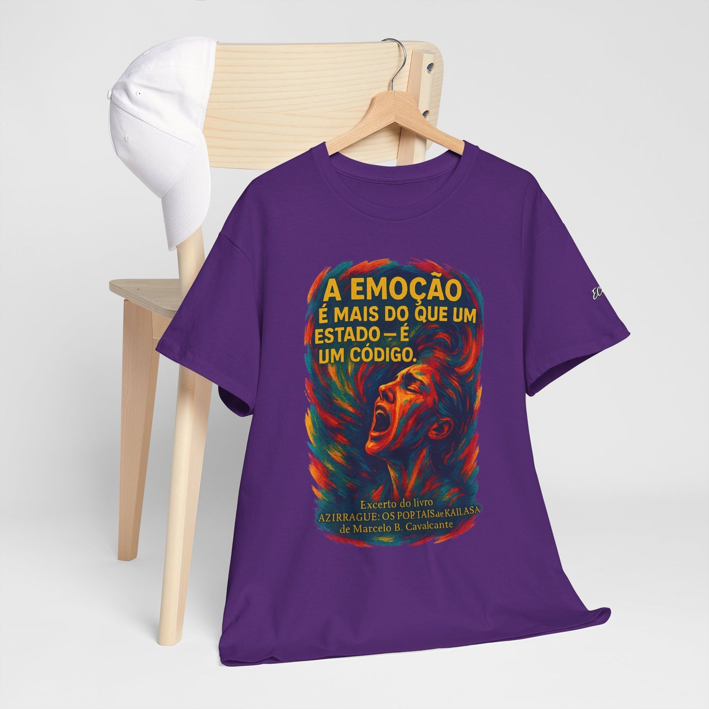 Camiseta Frase de Azirrague – Trecho de Marcelo B. Cavalcante | Algodão Gildan 5000