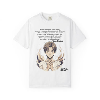 Camiseta Poética Citação Portuguesa — Trecho de Marcelo B. Cavalcante
