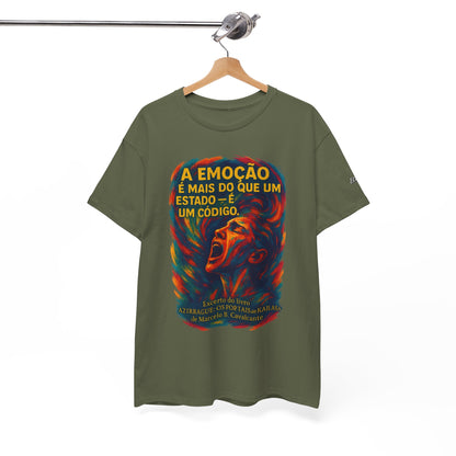Camiseta Frase de Azirrague – Trecho de Marcelo B. Cavalcante | Algodão Gildan 5000