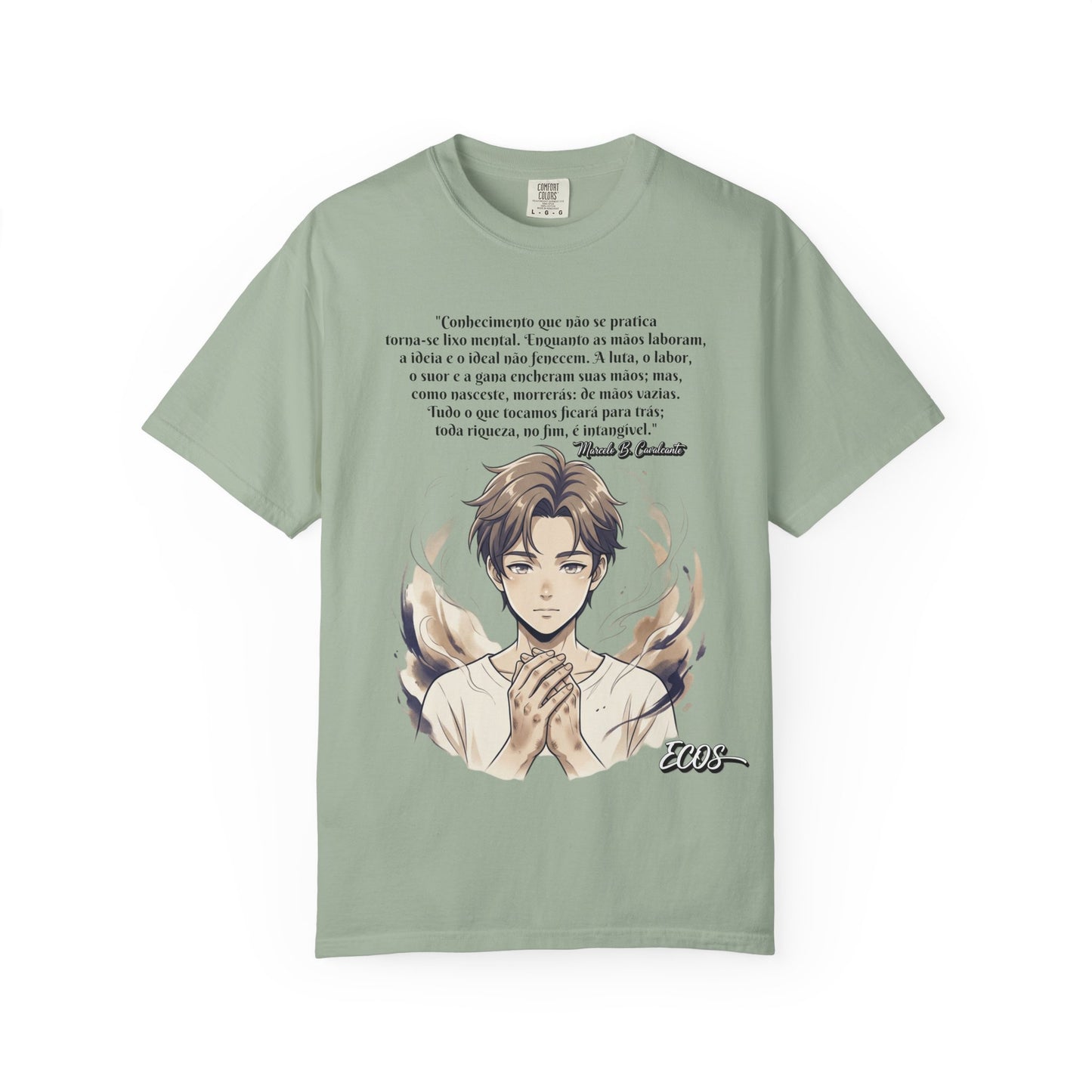 Camiseta Poética Citação Portuguesa — Trecho de Marcelo B. Cavalcante