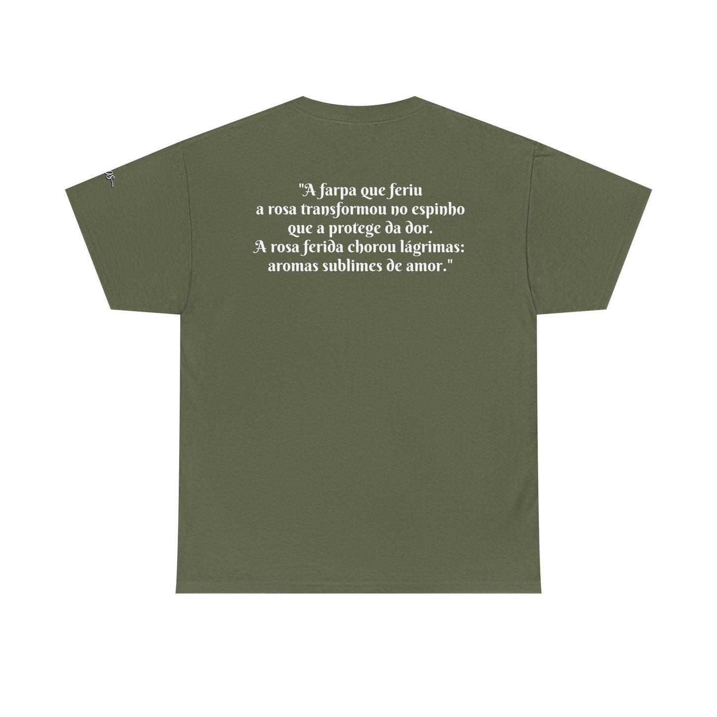 Camiseta Poema Azirrague — Rosa em Luto
