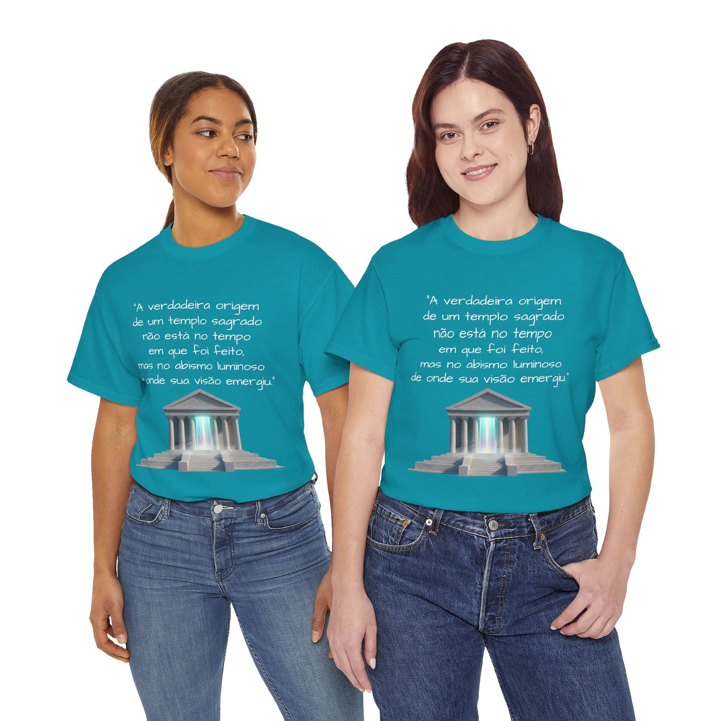 Camiseta Templo Sereno — Algodão 100% Médio